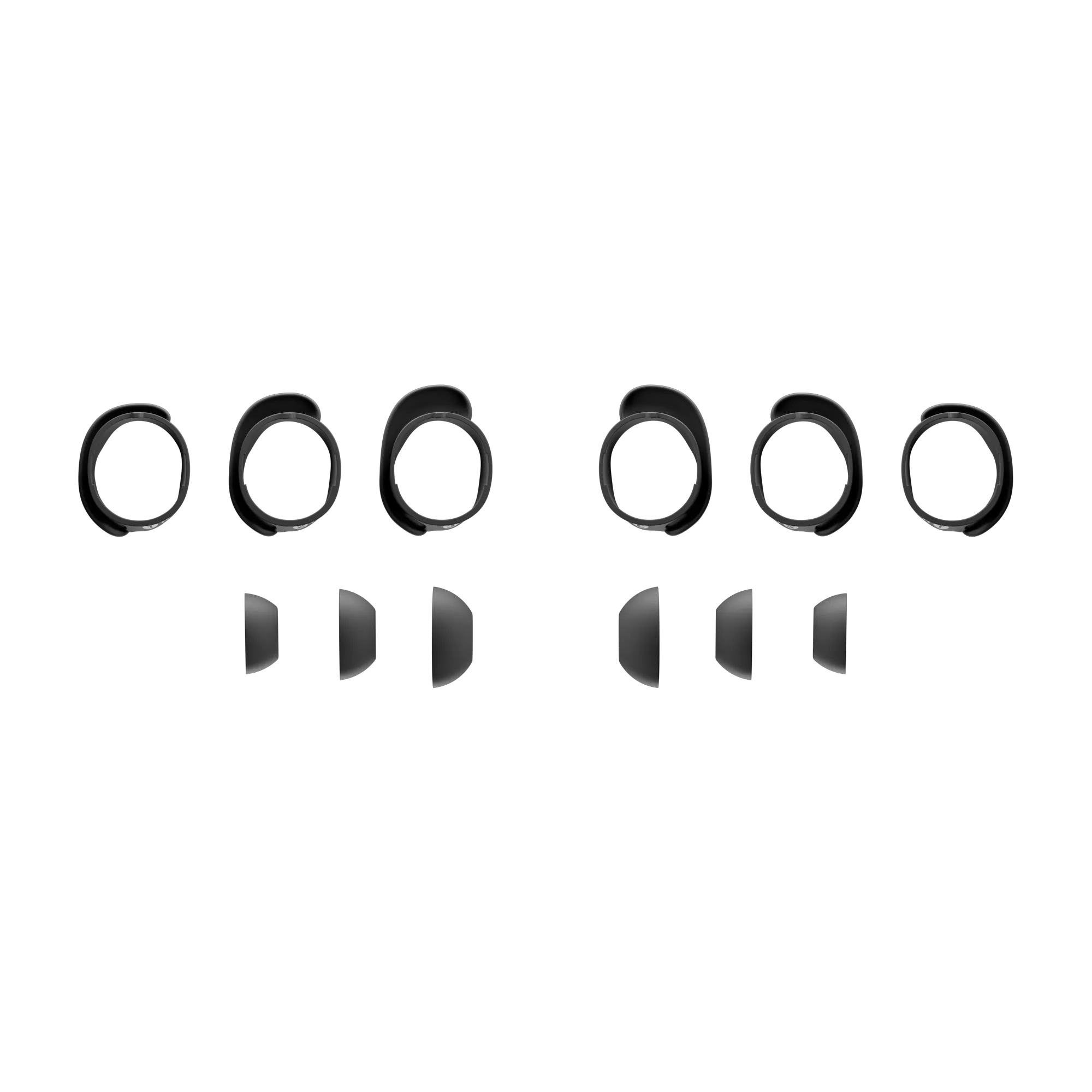 CREA-1078_QCEB25_Black_BandsTipsView_7200x7200.png Bose QuietComfort Earbuds Fit Kit - Image 1